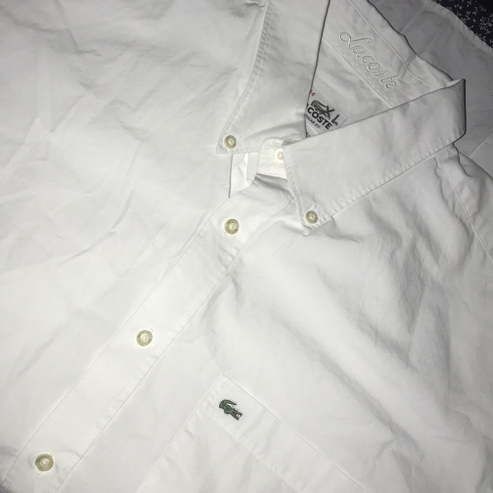 Lacoste Men's Long Sleeve Button Down Solid Shirt